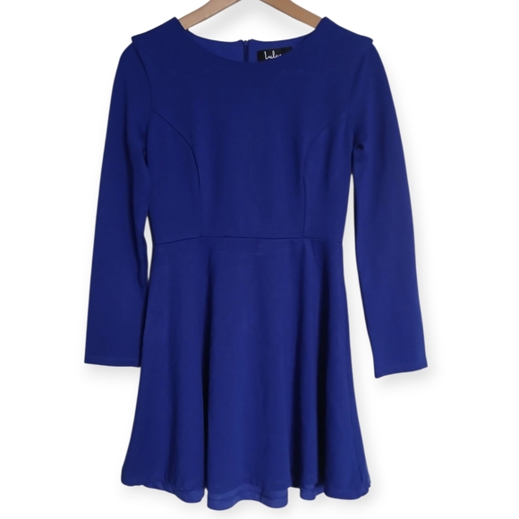 Lulus Dresses & Skirts - LULUS FOREVER CHIC ROYAL BLUE LONG SLEEVE DRESS. SIZE M